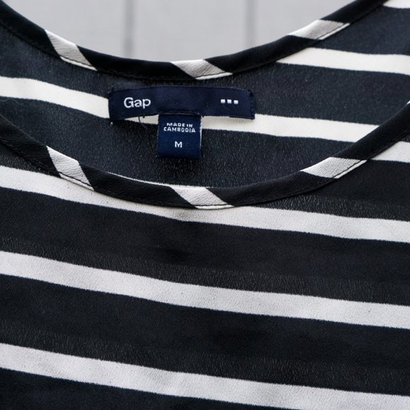Gap Nautical Striped Tee M - Picture 5 of 7